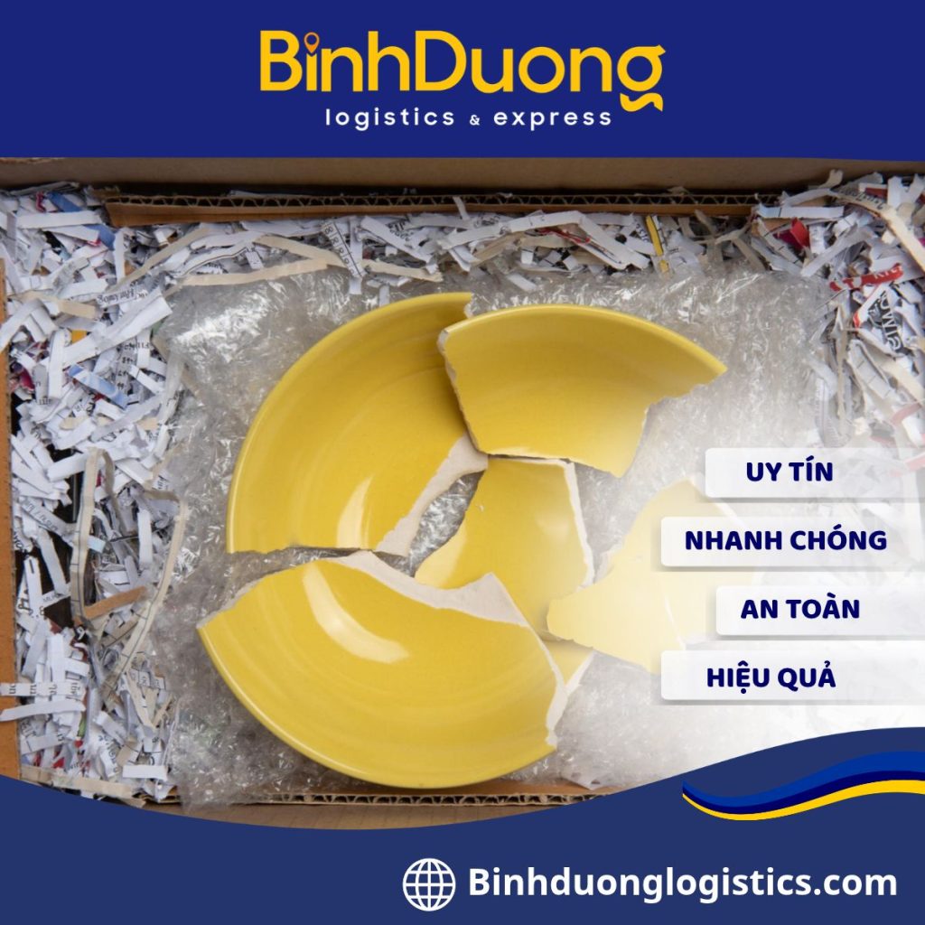 Khi lô gốm sứ giao đến nơi bị vỡ