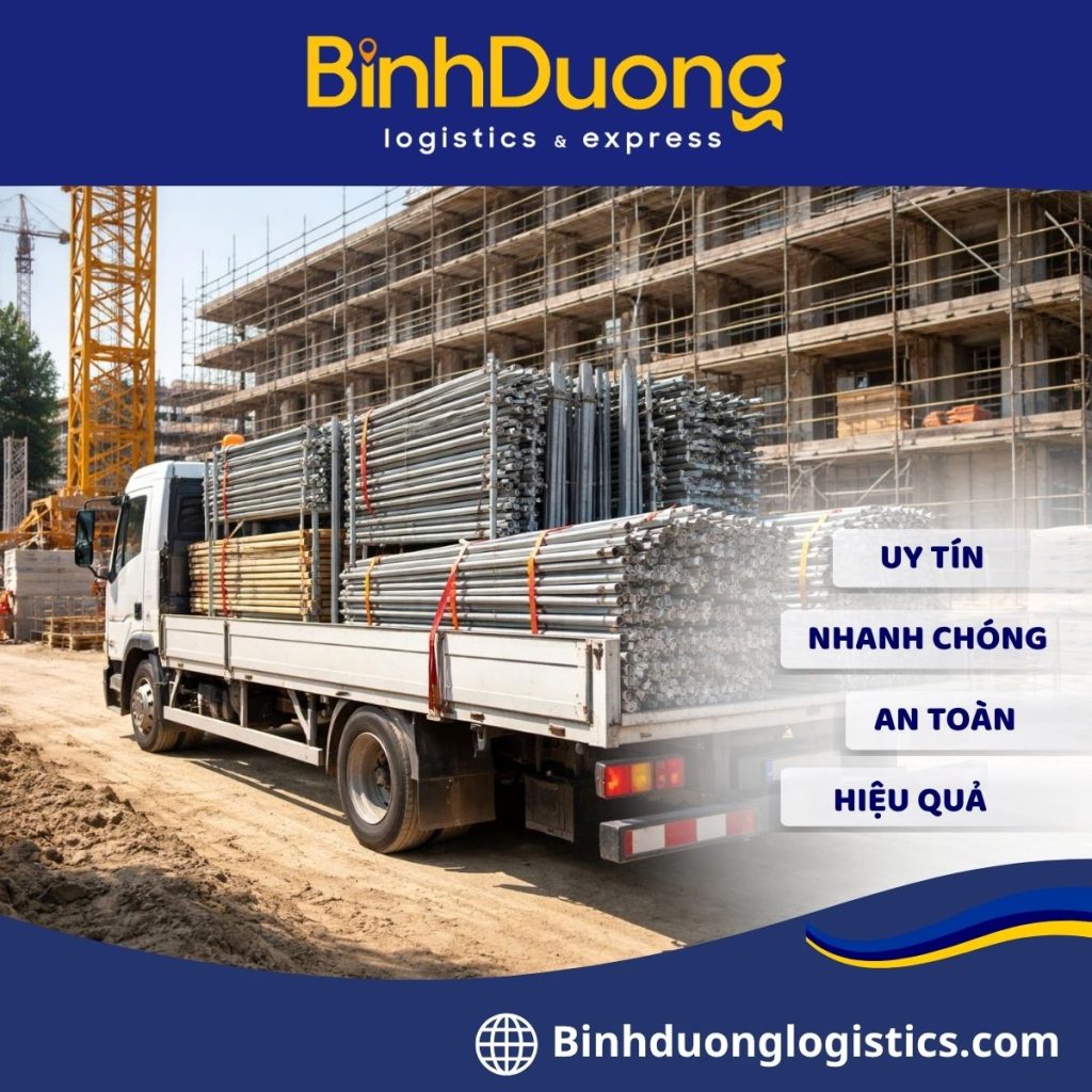 Cách vận chuyển giàn giáo và cốp pha thép đến công trình