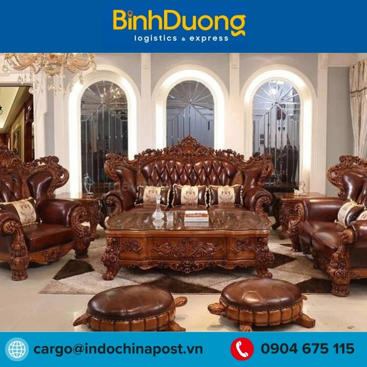 Vận chuyển bàn ghế gỗ từ Bình Dương xuất khẩu qua Hoa Kỳ bằng đường biển