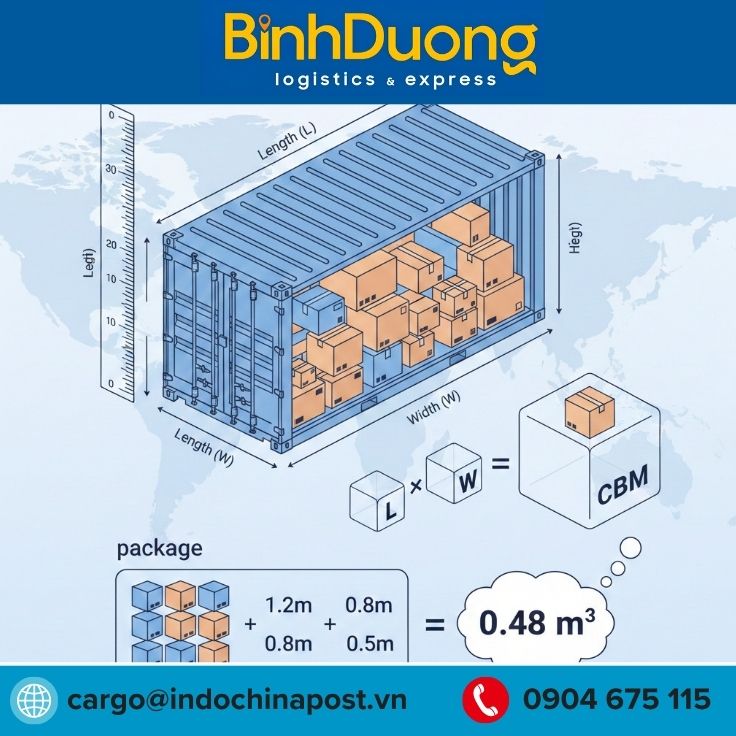 Hàng nhập lẻ LCL: chọn xe theo CBM, KG hay kích thước kiện?