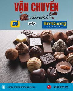 Socola nhập khẩu ở Bỉ từ cảng Cát Lái đến các nhà phân phối thực phẩm tại Bình Dương