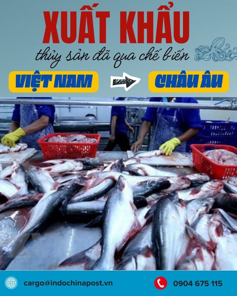 Xuất khẩu thủy sản đã qua chế biến sang thị trường Châu Âu bằng đường biển