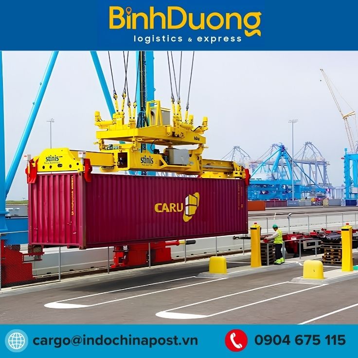 Nguyên liệu nhựa, phụ liệu nhập khẩu từ Cát Lái về Bình Dương
