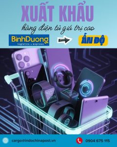 Xuất khẩu hàng điện tử giá trị cao tại Bình Dương sang thị trường Ấn Độ
