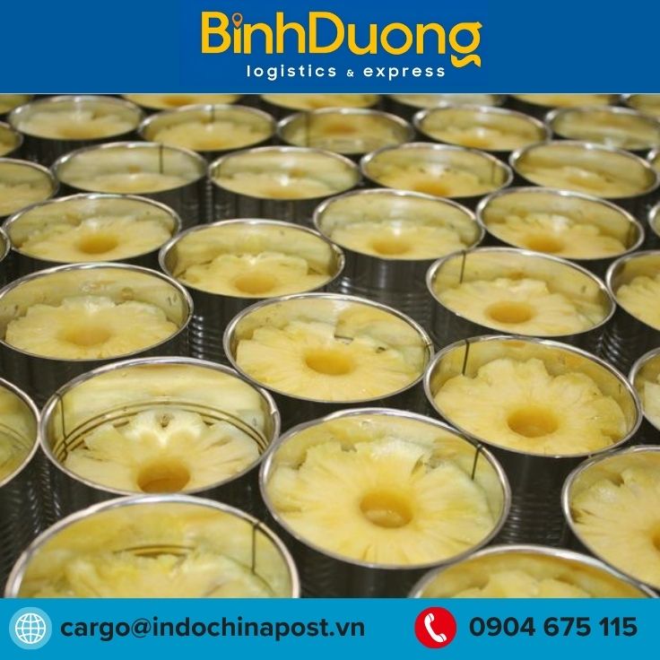 Vận chuyển dứa đóng hộp từ Việt Nam sang Liên minh Châu Âu (EU)