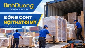 Đóng container nội thất đi Mỹ từ Bình Dương – ảnh minh họa